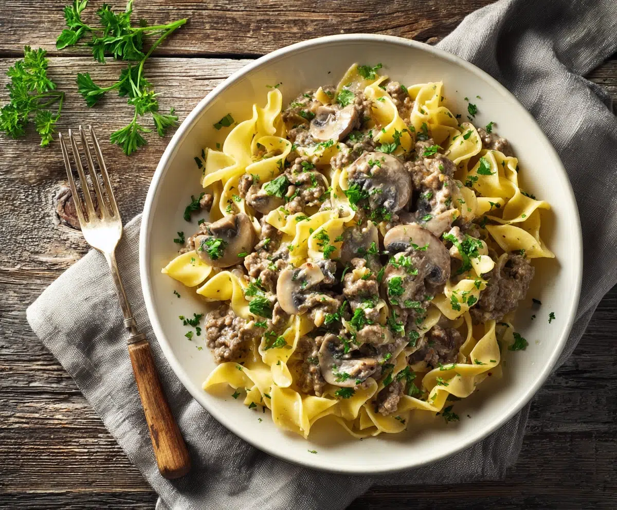Ground Beef Stroganoff