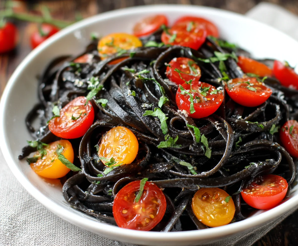 black pasta