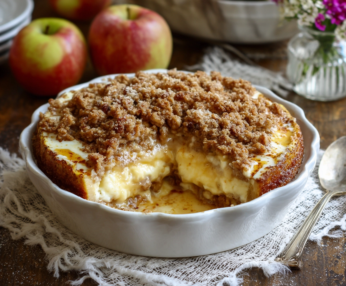 Apple Crisp Cheesecake