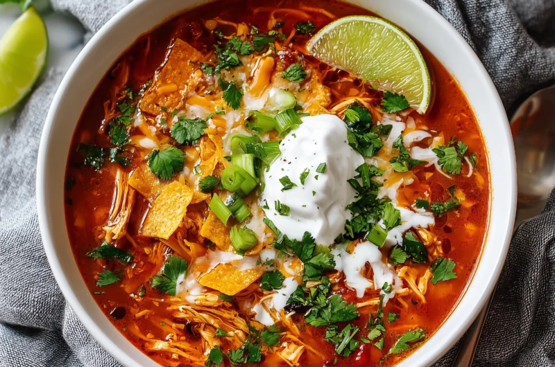 Flavorful Chicken Taco Soup Ready in Under 30 Minutes