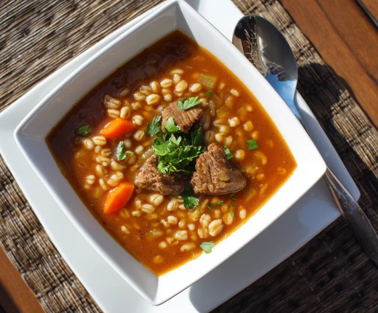 Delicious Instant Pot Beef Barley Soup