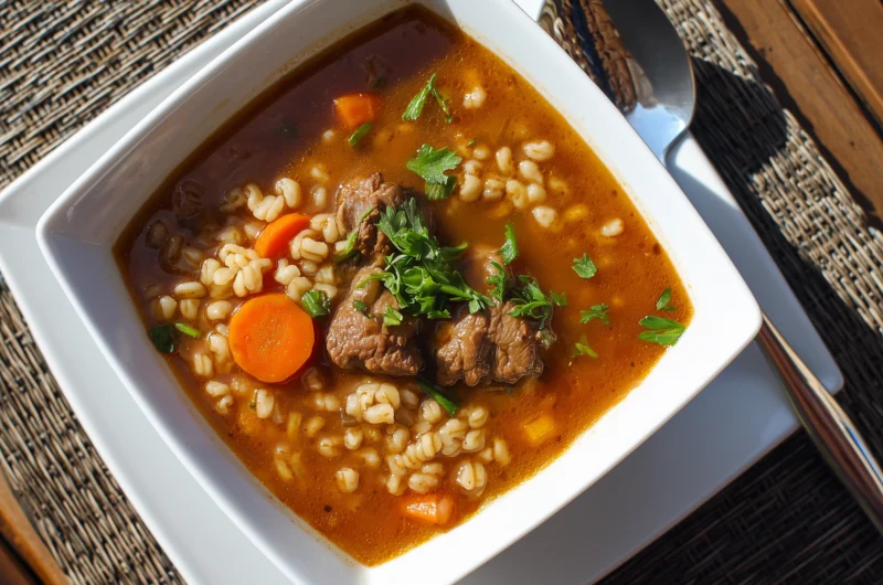 Delicious Instant Pot Beef Barley Soup That Tastes Homemade