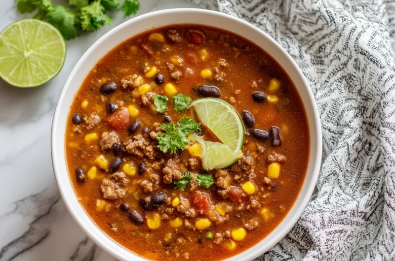How to Make Quick Taco Soup with Simple Ingredients