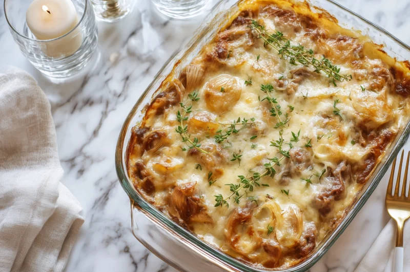 French Onion Beef Casserole That’s Pure Comfort