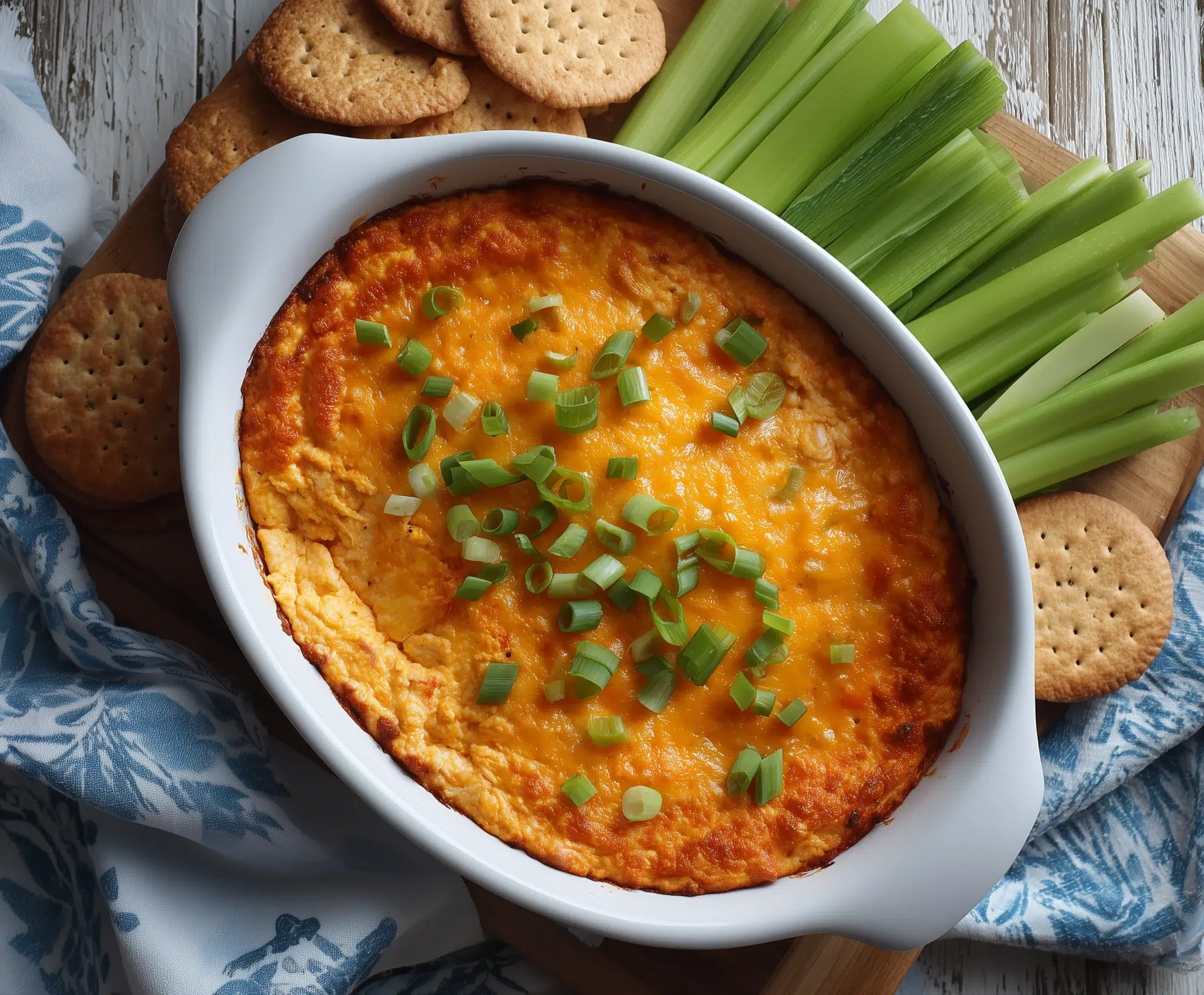 High Protein Buffalo Chicken Dip