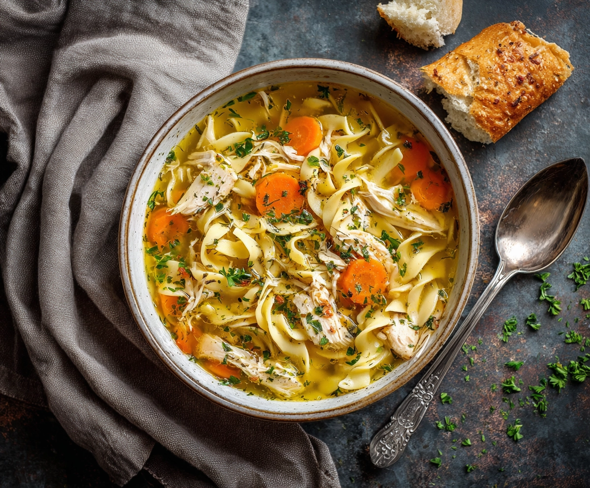 Homemade Chicken Noodle Soup Recipe