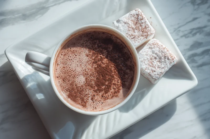 Homemade Hot Chocolate Recipe with Melted Chocolate