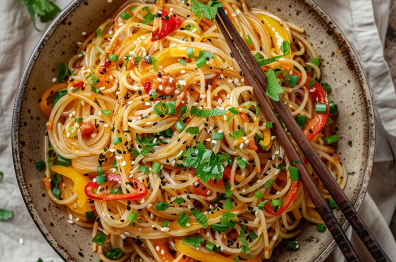 Simple Korean Soy Sauce Noodles Recipe