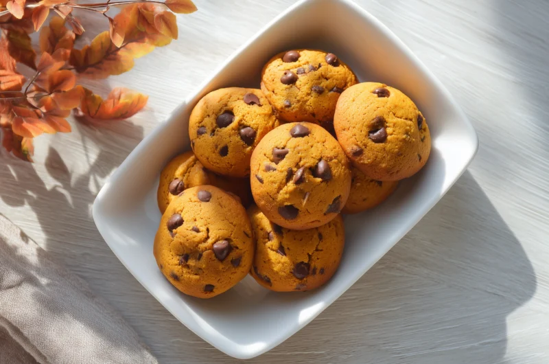 Homemade Pumpkin Chocolate Chip Cookies