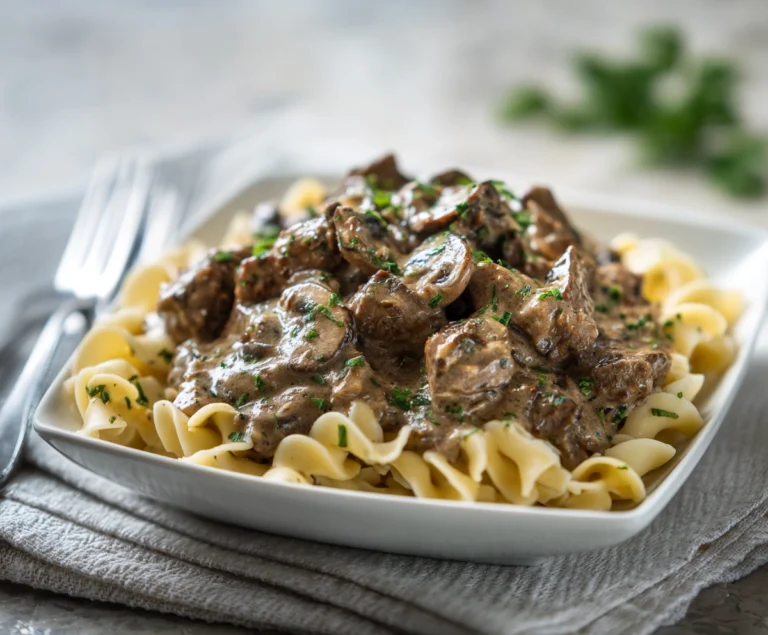 Slow Cooker Beef Stroganoff