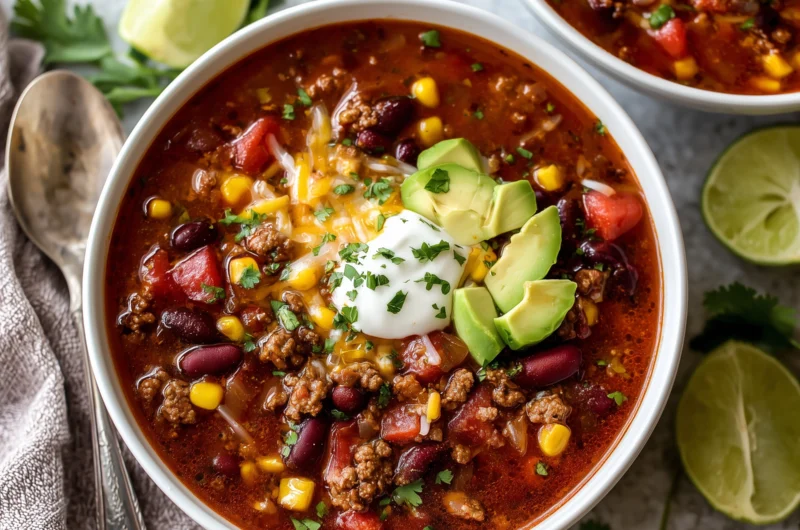 Dump & Go Taco Soup Crock Pot Recipe Everyone Loves