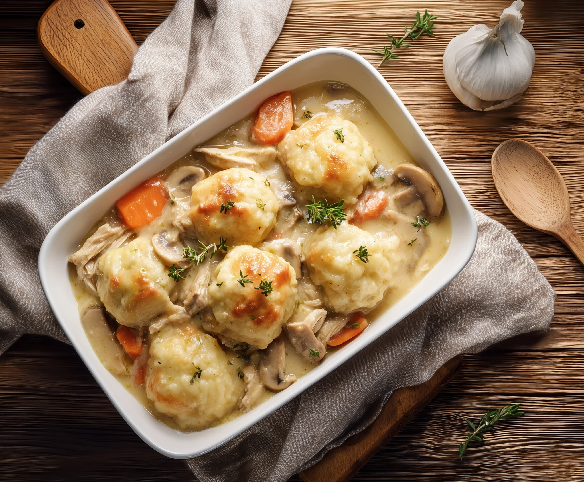 Tender Chicken and Fluffy Dumplings Recipe