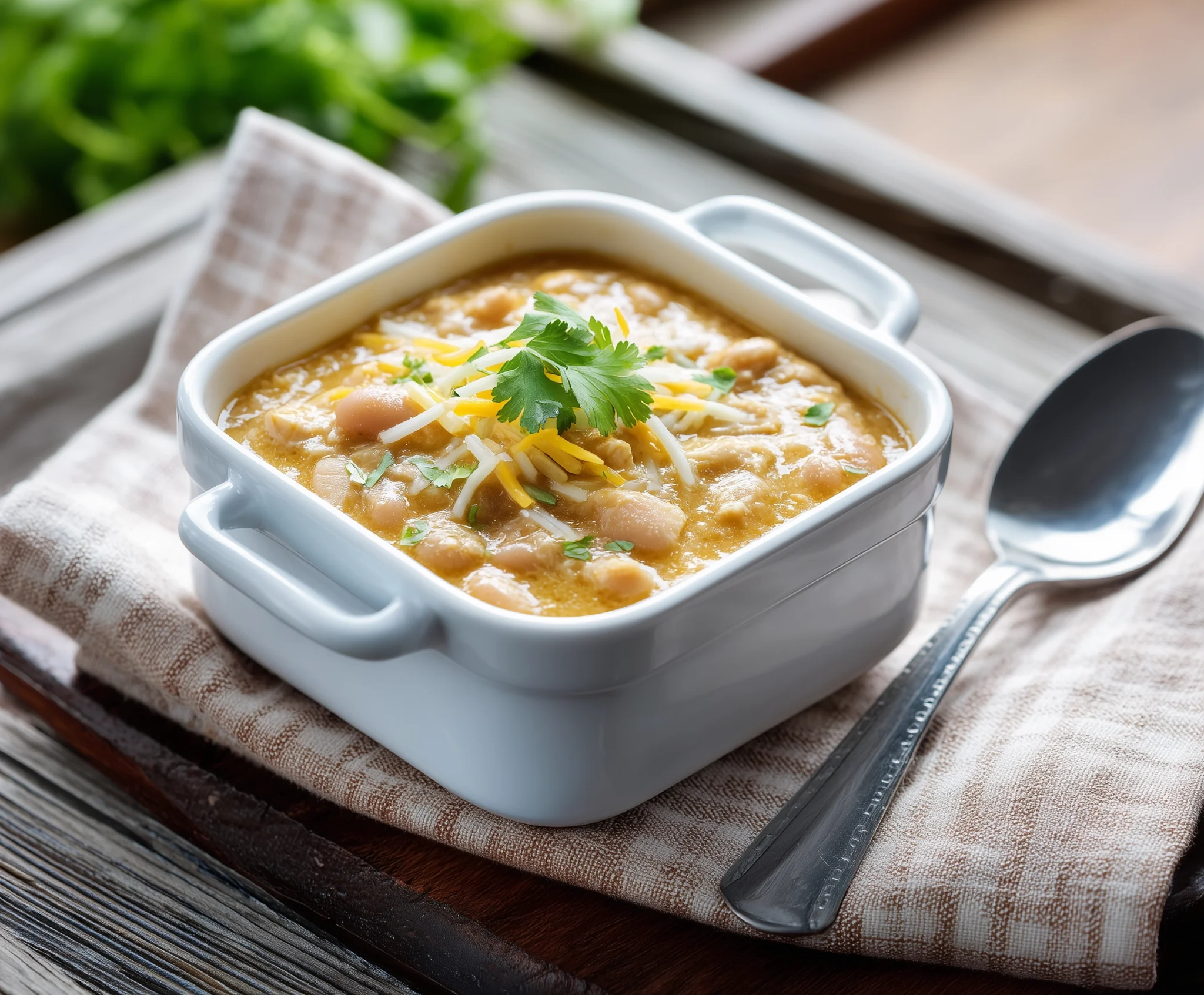 high protein white chicken chili