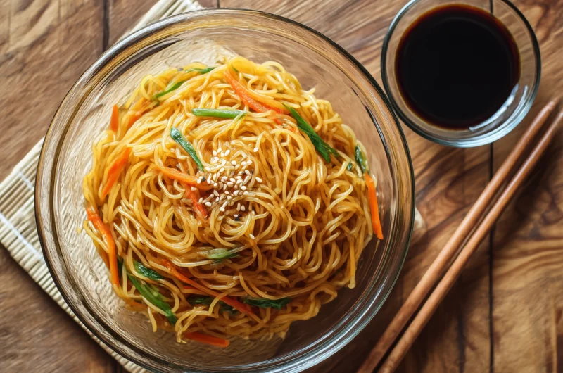 Simple Korean Soy Sauce Noodles Recipe