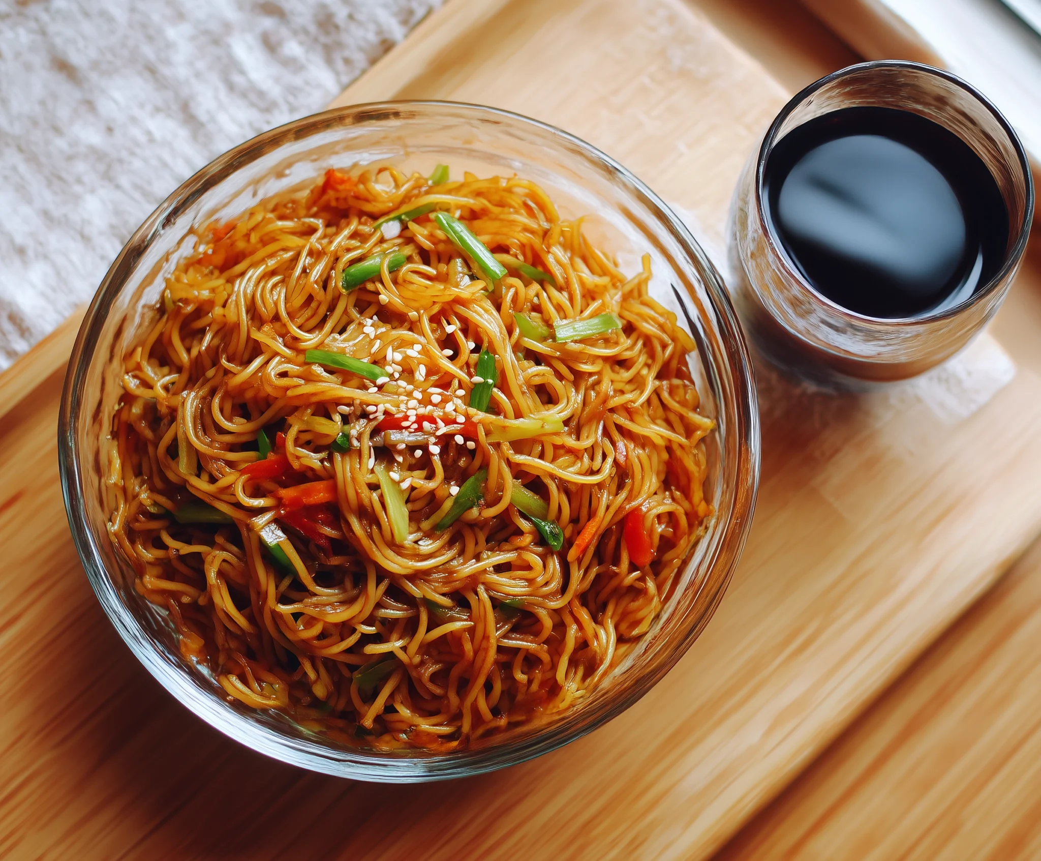 Simple Korean Soy Sauce Noodles Recipe