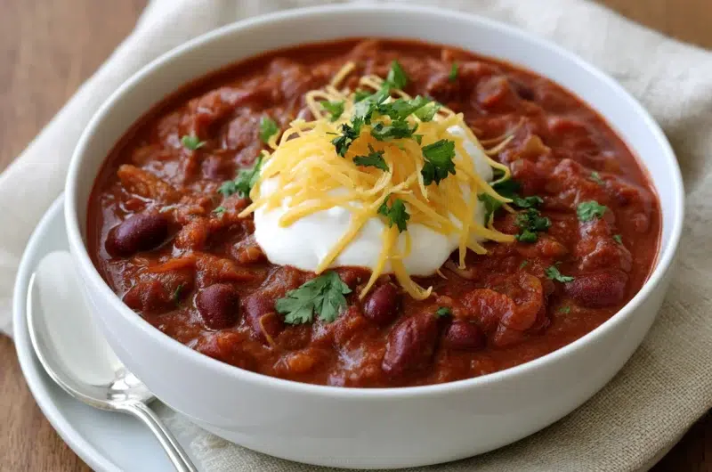 Chili with Bacon That Everyone Will Want Seconds Of