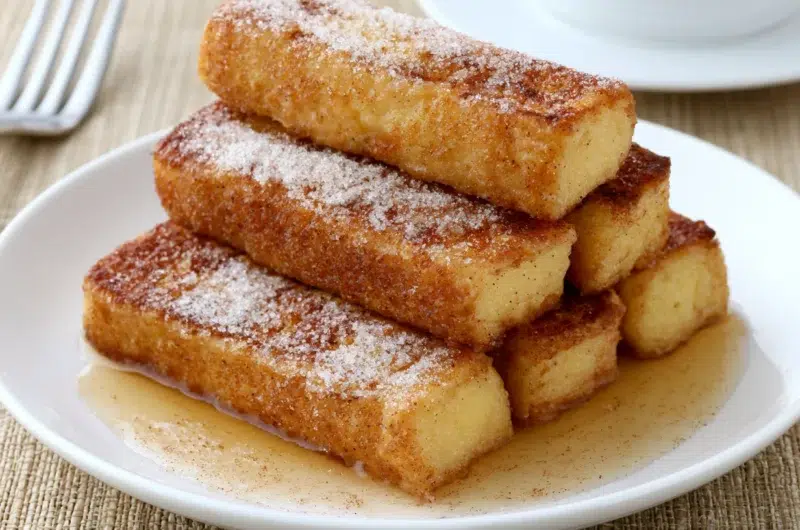 Homemade French Toast Sticks with Cinnamon Sugar