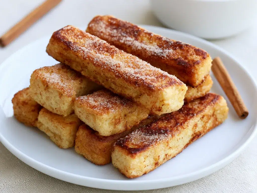 Homemade French Toast Sticks with Cinnamon Sugar